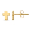 Thumbnail Image 1 of Cross Stud Earrings 14K Yellow Gold