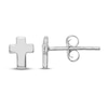 Thumbnail Image 1 of Cross Stud Earrings 14K White Gold