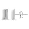 Thumbnail Image 1 of Fancy Bar Stud Earrings 14K White Gold