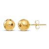 Thumbnail Image 1 of Faceted Ball Stud Earrings 14K Yellow Gold