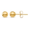 Thumbnail Image 1 of Ball Stud Earrings 14K Yellow Gold 4mm