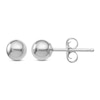 Thumbnail Image 1 of Ball Stud Earrings 14K White Gold 4MM