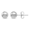 Thumbnail Image 1 of Ball Stud Earrings 14K White Gold 5MM