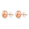 Thumbnail Image 2 of Button Stud Earrings 14K Rose Gold 8MM