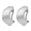 Thumbnail Image 2 of Clip-On Ball Hoop Earrings 14K White Gold