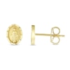 Thumbnail Image 1 of Diamond-Cut Religious Stud Earrings 14K Yellow Gold