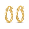 Thumbnail Image 2 of Twisted Hoop Earrings 14K Yellow Gold