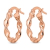 Thumbnail Image 1 of Twisted Hoop 14K Rose Gold