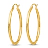 Thumbnail Image 2 of Polished Hoop Earrings 14K Yellow Gold