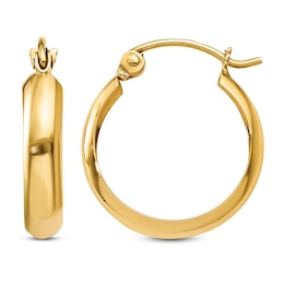 Hoop Earrings 14K Yellow Gold