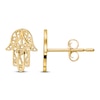 Thumbnail Image 1 of Hamsa Stud Earrings 14K Yellow Gold