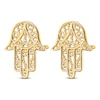 Thumbnail Image 2 of Hamsa Stud Earrings 14K Yellow Gold