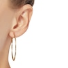 Thumbnail Image 2 of Round Tube Hoop Earrings 10K Yellow Gold