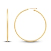 Thumbnail Image 4 of Round Tube Hoop Earrings 10K Yellow Gold