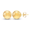 Thumbnail Image 2 of Diamond-Cut Ball Stud Earrings 14K Yellow Gold