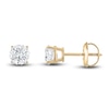 Thumbnail Image 0 of Certified Diamond Solitaire Stud Earrings 1-1/4 ct tw Round 14K Yellow Gold (I1/I)