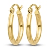 Thumbnail Image 1 of Tube Hoop Earrings 10K Yellow Gold 15.03mm