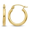 Thumbnail Image 2 of Tube Hoop Earrings 10K Yellow Gold 15.03mm