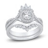 Thumbnail Image 0 of Diamond Bridal Set 1 ct tw Round/Marquise 14K White Gold