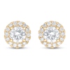 Thumbnail Image 2 of Lab-Created Diamond Stud Earrings 1-1/2 ct tw Round 14K Yellow Gold
