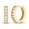 Thumbnail Image 1 of Diamond Huggie Earrings 1/8 ct tw Round 14K Yellow Gold 10mm