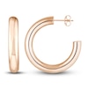 Thumbnail Image 2 of Polished Open Hoop Earrings 14K Rose Gold 30mm