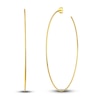 Thumbnail Image 1 of Round Wire Hoop Earrings 14K Yellow Gold 75mm