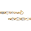 Thumbnail Image 2 of LUSSO by Italia D'Oro Men's Screw Link Bracelet 14K Two-Tone Gold 8.47"