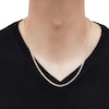 Thumbnail Image 2 of LUSSO by Italia D'Oro Popcorn Chain Necklace 14K Yellow Gold 24" 3mm