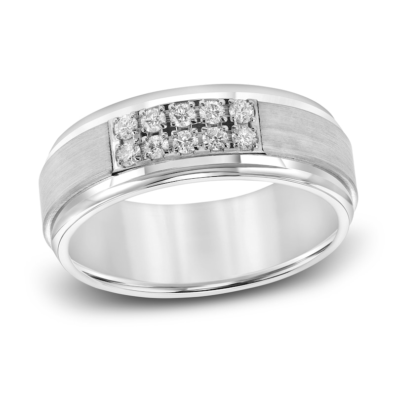 Diamond Wedding Band 1/3 ct tw Round White Tungsten | Jared