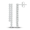 Thumbnail Image 2 of Diamond Dangle Earrings 1/2 ct tw Round 10K White Gold