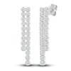 Thumbnail Image 3 of Diamond Dangle Earrings 1/2 ct tw Round 10K White Gold