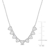 Thumbnail Image 4 of Diamond Heart Necklace 1/4 ct tw Round 14K White Gold 17&quot;