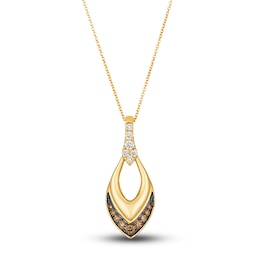 Le Vian Diamond Pendant Necklace 1/3 ct tw Round 14K Honey Gold 19&quot;