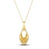 Thumbnail Image 3 of Le Vian Diamond Pendant Necklace 1/3 ct tw Round 14K Honey Gold 19&quot;