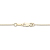 Thumbnail Image 3 of Diamond Initial F Pendant Necklace 1/10 ct tw Round 10K Yellow Gold 18&quot;