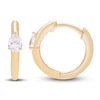 Thumbnail Image 1 of Diamond Huggie Hoop Earrings 1/5 ct tw Pear 10K Yellow Gold