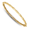 Thumbnail Image 1 of Diamond Bangle Bracelet 1/4 ct tw Round 14K Yellow Gold 7"