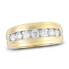 Thumbnail Image 1 of Men's Diamond Anniversary Band 1 ct tw Round 14K Yellow Gold