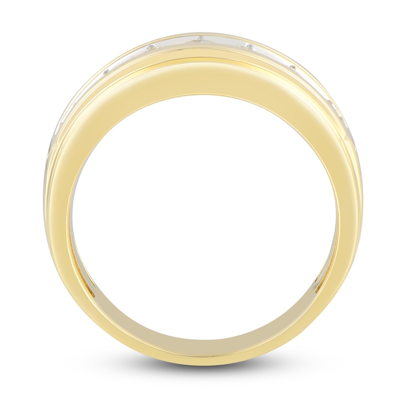 Main Image 3 of Men's Diamond Anniversary Band 1 ct tw Round 14K Yellow Gold