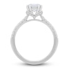 Thumbnail Image 3 of Diamond Engagement Ring 3/4 ct tw Baguette-cut 14K White Gold