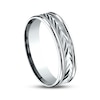 Thumbnail Image 2 of Wheat Milgrain Wedding Band 14K White Gold 6.0mm