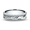 Thumbnail Image 3 of Wheat Milgrain Wedding Band 14K White Gold 6.0mm