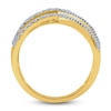 Thumbnail Image 2 of Diamond Ring 1 ct tw Round/Baguette 14K Yellow Gold