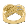 Thumbnail Image 3 of Diamond Ring 1 ct tw Round/Baguette 14K Yellow Gold