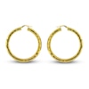 Thumbnail Image 1 of Diamond-Cut Hoop Earrings 14K Yellow Gold 40mm