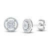 Thumbnail Image 3 of Princess, Marquise & Round-Cut Diamond Earrings 3/4 ct tw 14K White Gold