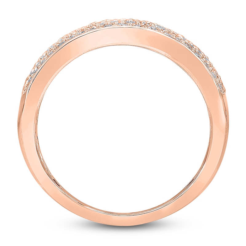 Main Image 2 of Multi-Row Diamond Anniversary Ring 3/4 ct tw 14K Rose Gold