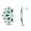 Thumbnail Image 3 of Kallati Natural Tsavorite Garnet, Natural Green & Purple Sapphire Earrings 1-1/2 ct tw Diamonds 14K White Gold