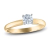 Thumbnail Image 0 of Certified Round Diamond Solitaire Engagement Ring 1/2 ct tw 14K Yellow Gold (I/I1)